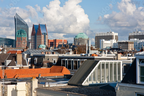 Canvas Print Skyline of The Hague, Dutch governmental city