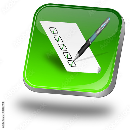 Button mit Checkliste
