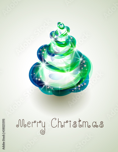 abstract Christmas tree