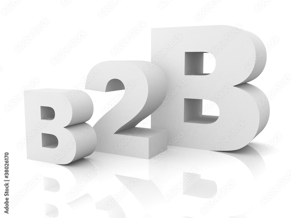 business to business b2b white text concept business to business b2b white text concept