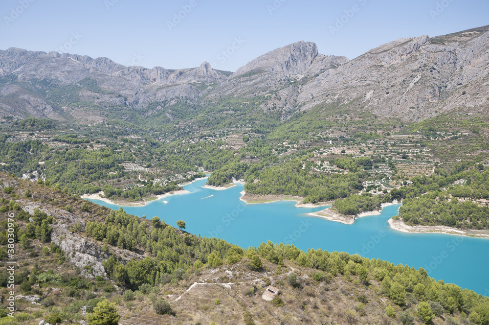 Views of Reservoir of El Castell de Guadalest, Alicante, Spain Views of Reservoir of El Castell de Guadalest, Alicante, Spain
