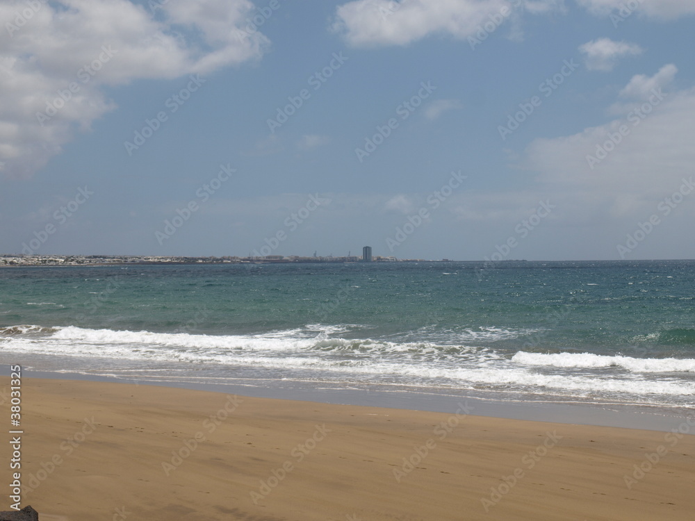 Blick nach Arrecife auf Lanazarote