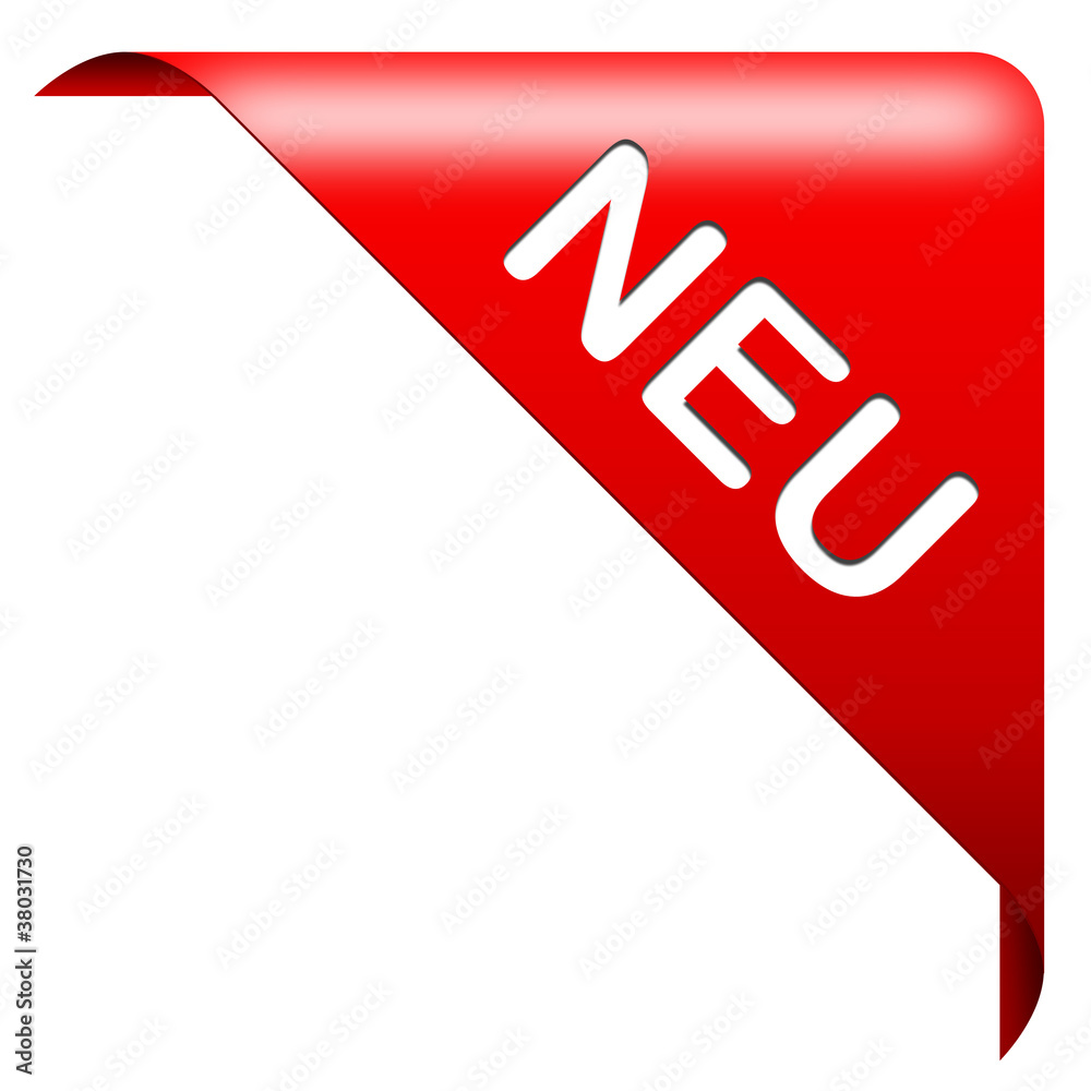 Neu Button Ecke Stock-Illustration | Adobe Stock