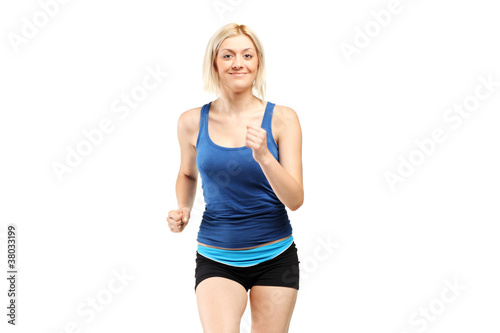 A female runner