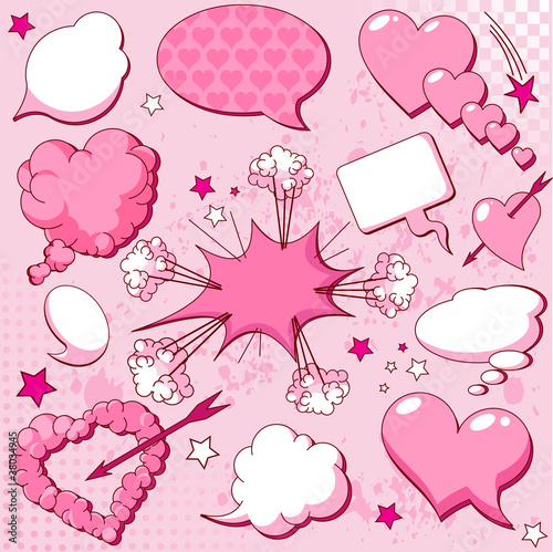 Love speech bubbles