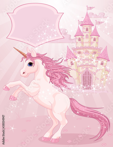 Fairy Tale Castle and Unicorn #38034947