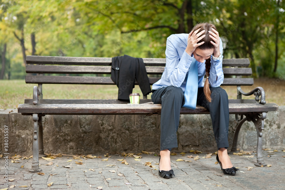 Worried businesswoman Worried businesswoman