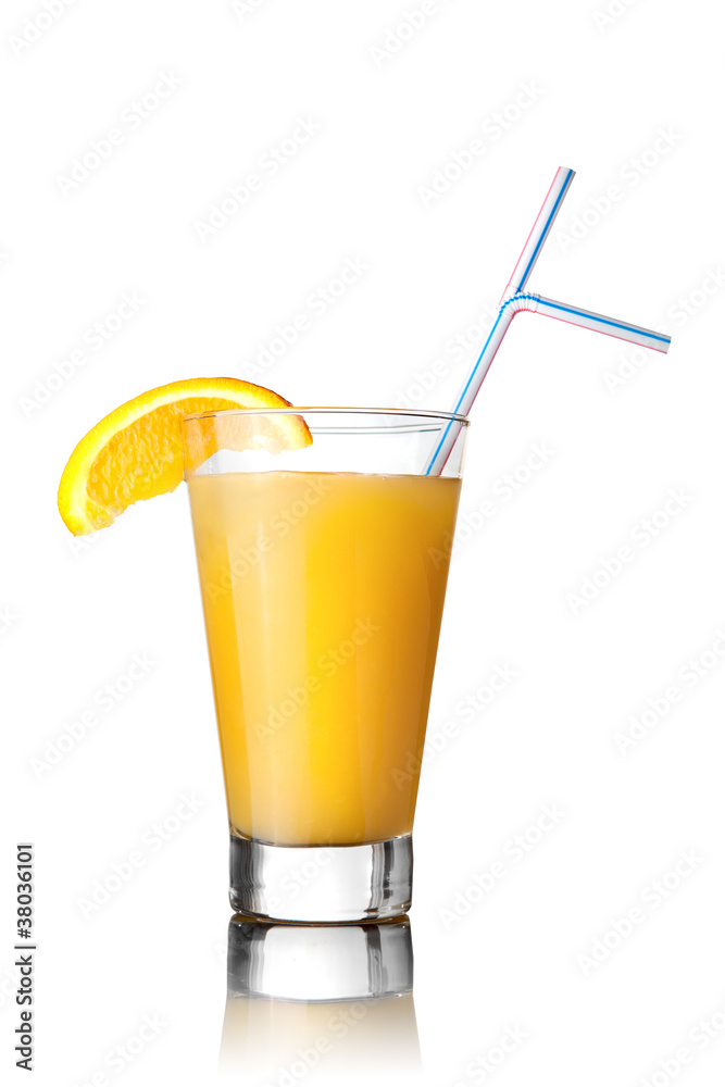 yellow cocktail isolated on white yellow cocktail isolated on white