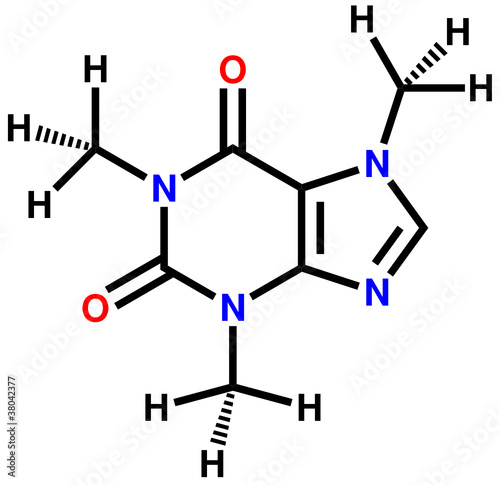 Caffeine structural formula