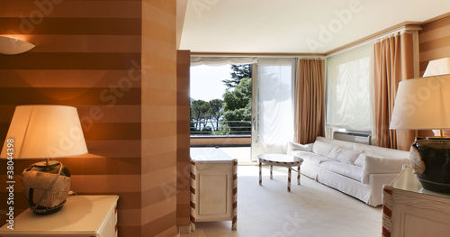 interior luxury apartment, comfortable suite, lounge