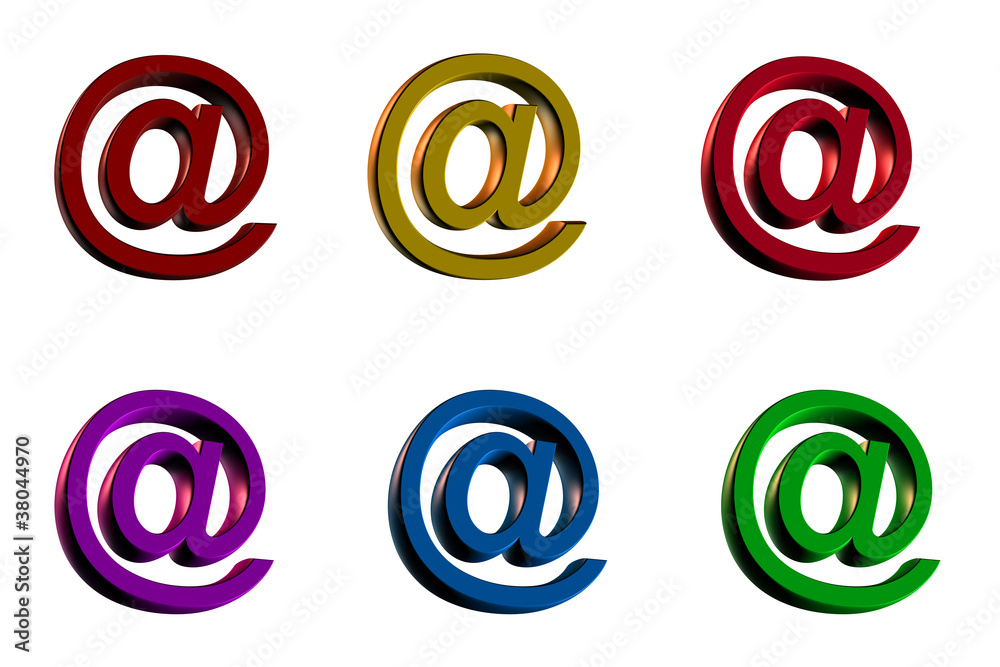 3d e-mail symbol 3d e-mail symbol