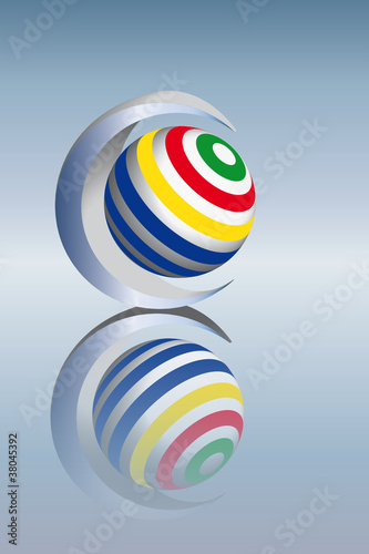 Logo Energieball bunt 3d
