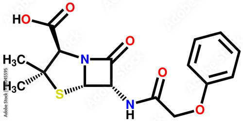 Penicillin V structural formula