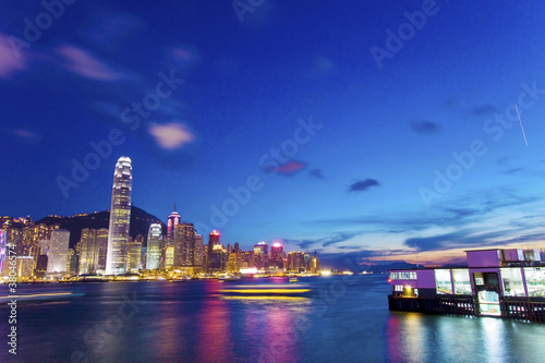 Hong Kong skyline at night