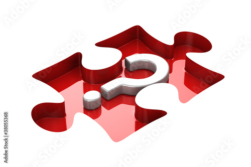 Puzzle on white background....