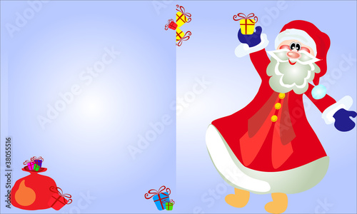 Santa with gifts