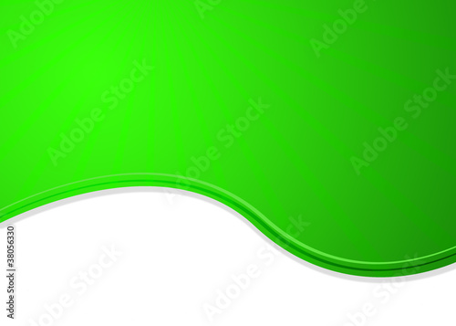 Green white background with rays