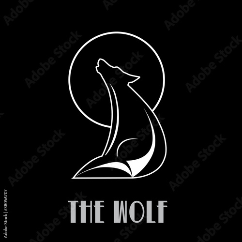Logo Wolf. Heroism, dignity and nobility # Vector