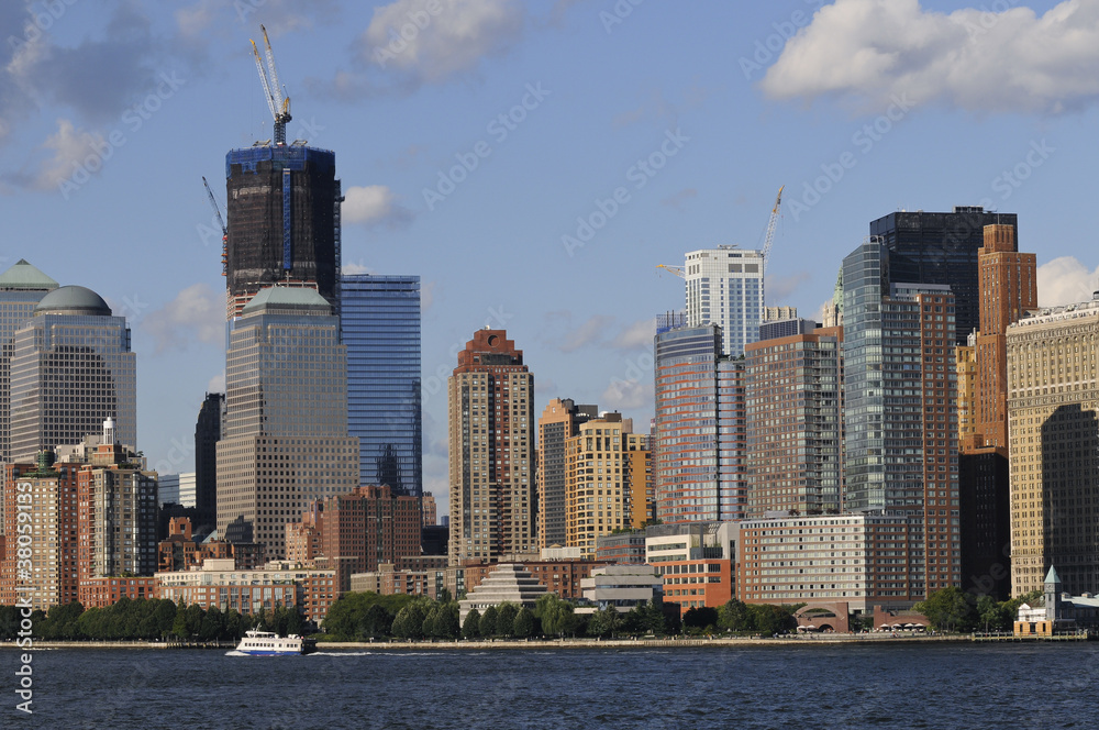Obraz premium Manhattan, gesehen vom Hudson River, New York, USA