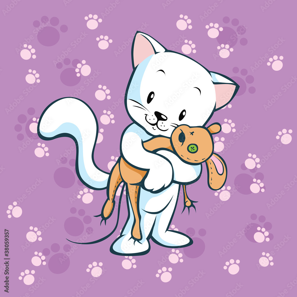 cute kitty hold mouse cute kitty hold mouse