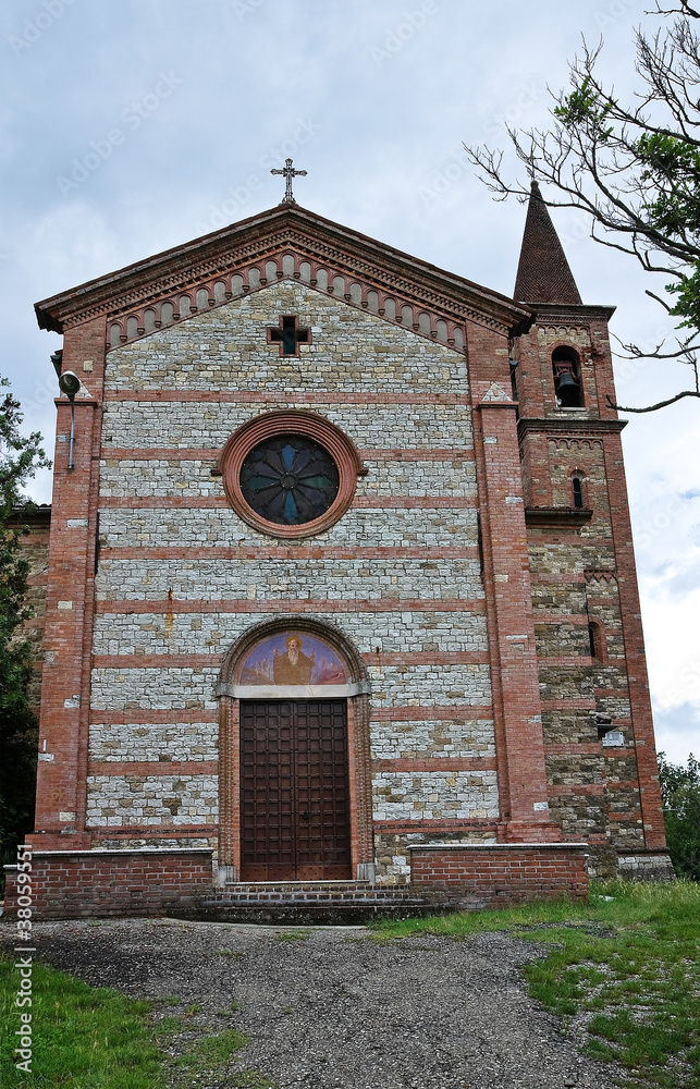 St. Antonio Abate Church. Statto. Emilia-Romagna. Italy.
