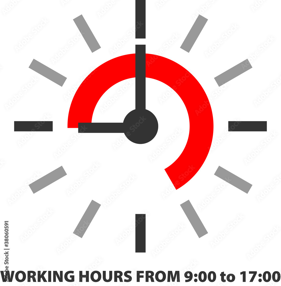 WORKING HOURS FROM 9:00 to 17:00 WORKING HOURS FROM 9:00 to 17:00