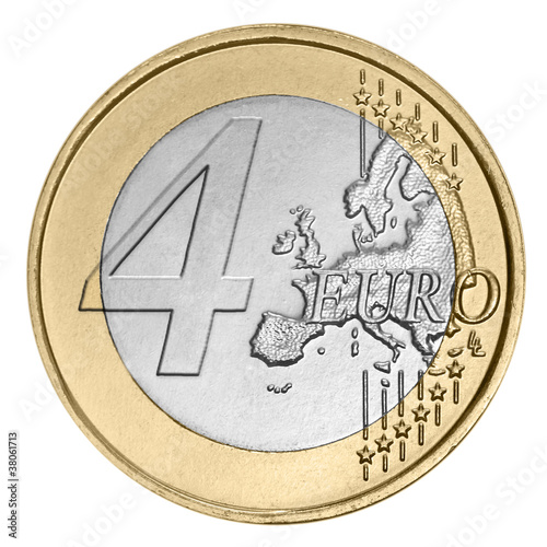 Four euro coin
