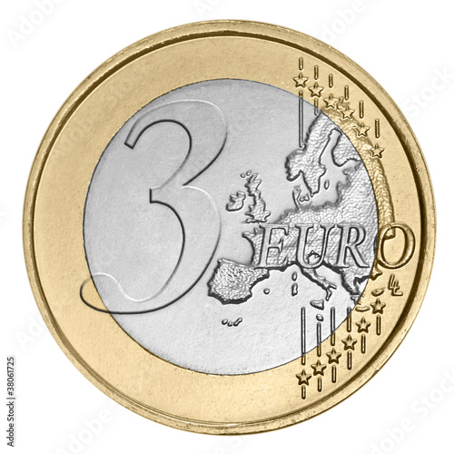 Three euro coin