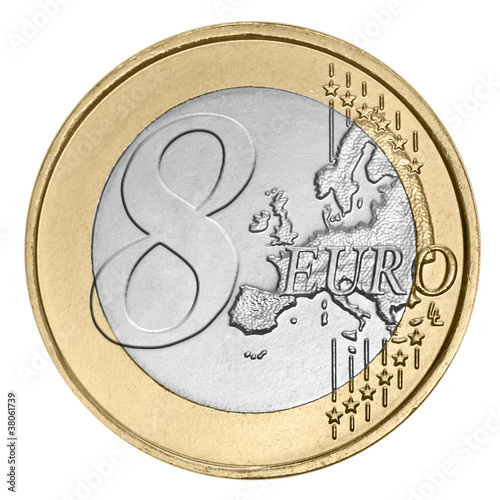 Eight euro coin