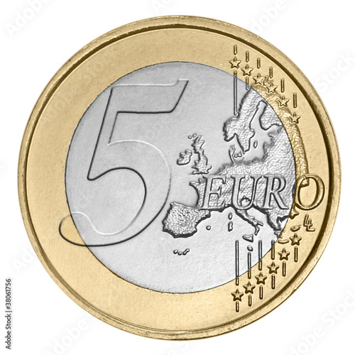 Five euro coin