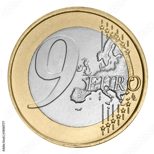 Nine  euro coin