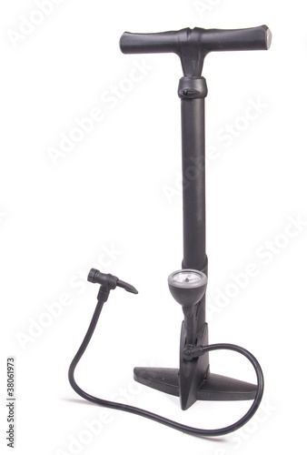 Manual air pump with barometer