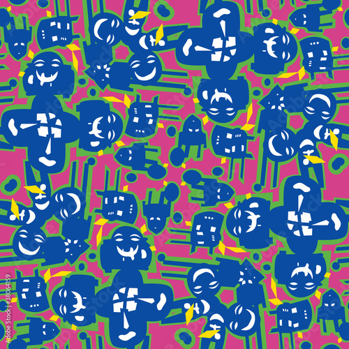 Jumbled Masks Pattern