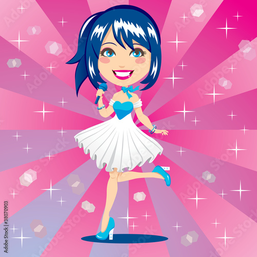 Cute Woman Singer