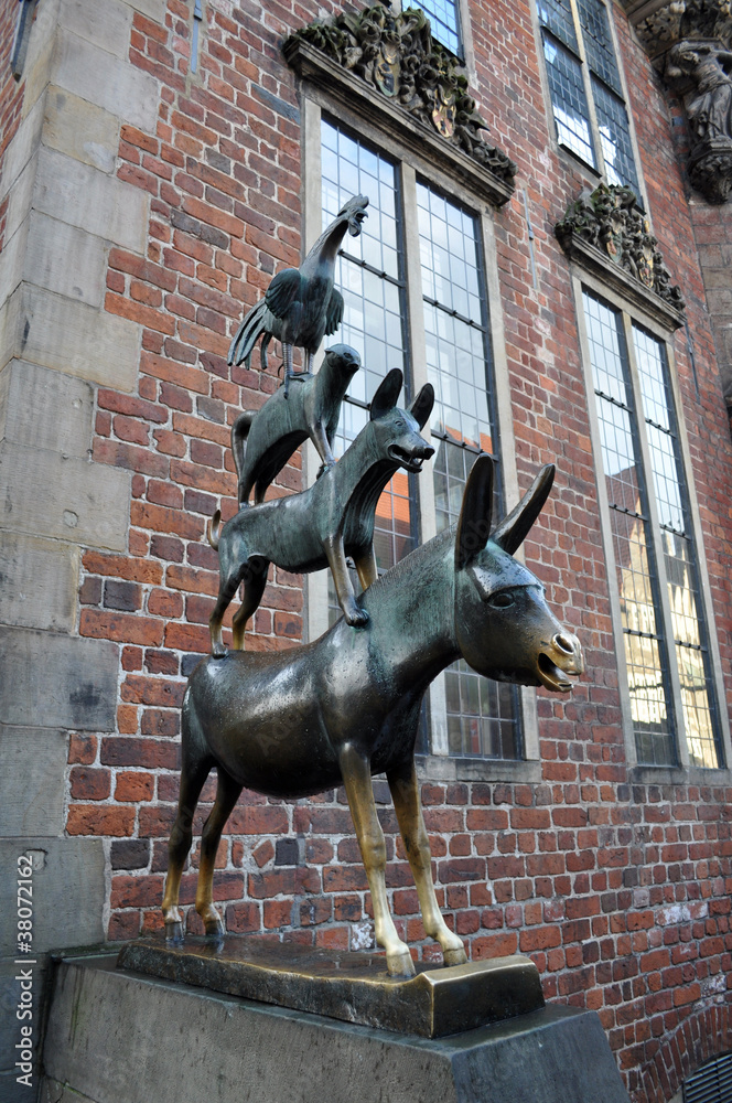 Naklejka premium Musicanti di Brema