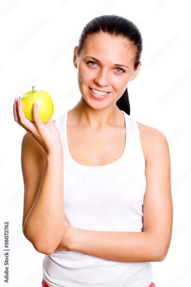 Girl with apple Girl with apple