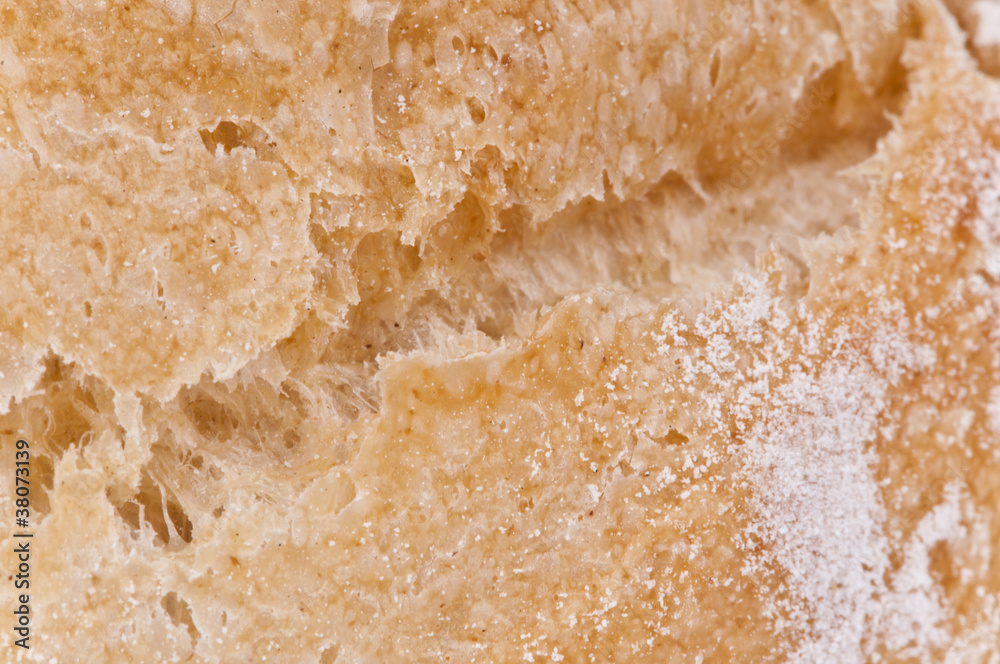 Macro of a bread Macro of a bread