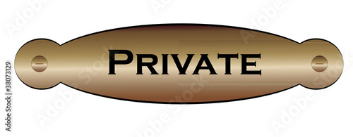 doorplate private