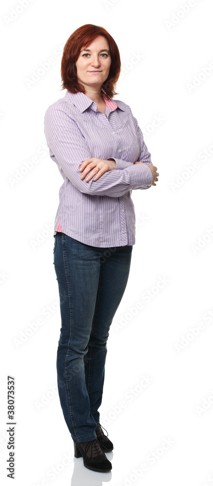 woman on white woman on white
