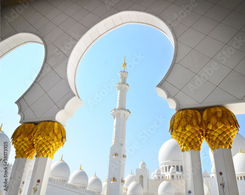 Sheikh Zayed Mosque in Abu Dhabi, United Arab Emirates