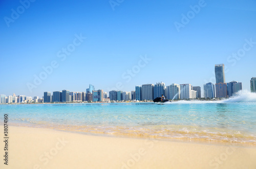Beach and water sport in Abu Dhabi,UAE © Mrkvica