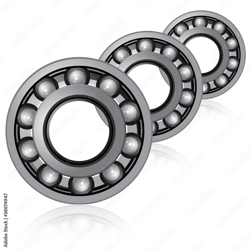 vector bearings illustration on a white background vector bearings illustration on a white background