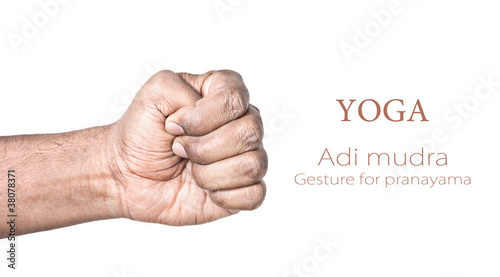 Yoga Adi mudra photo