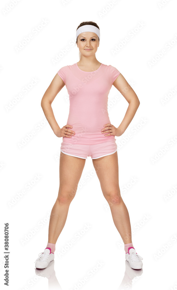 Young woman is engaged fitness Young woman is engaged fitness