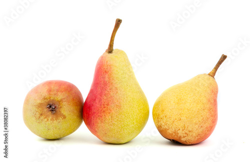 Ripe pears.Objects are isolated