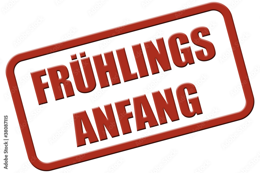 Stempel rot rel FRÜHLINGSANFANG
