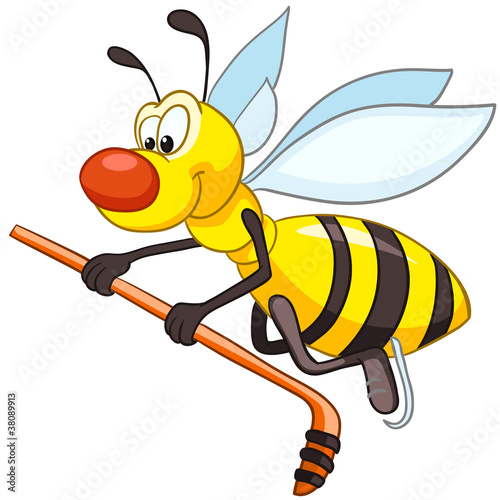 Canvas Print Cartoon Character Bee