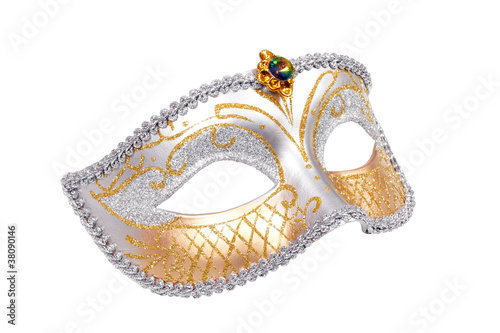 Carnival Venetian mask isolated with clipping path.