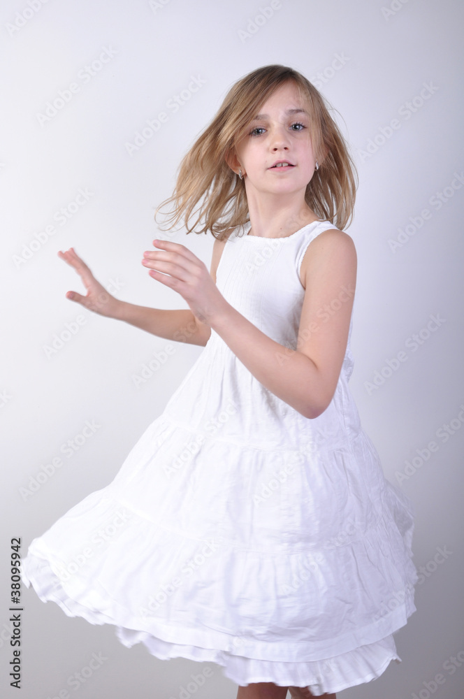 dancing young blond girl dancing young blond girl