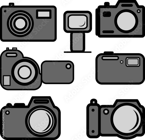 A set of digital cameras